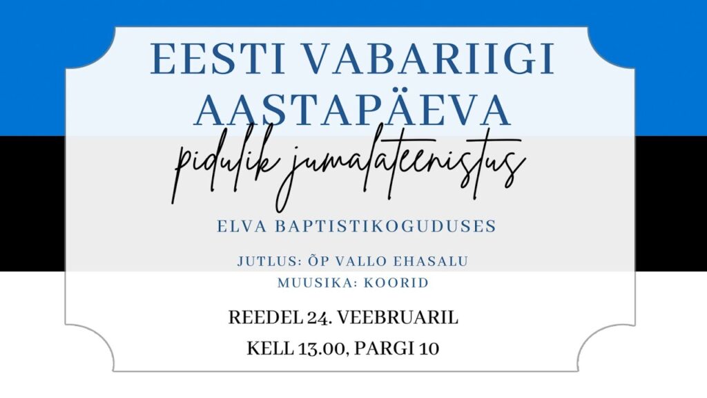 Eesti Vabariigi Aastapäeva pidulik jumalateenistus 24.02.2023